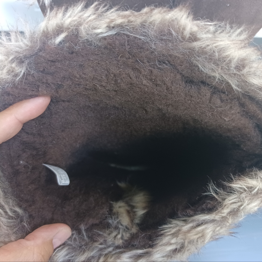 BearPaw Chocolate Boots with Faux Fur - Picture 8 of 8